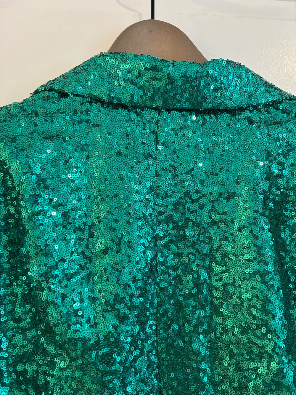 Peach Love Emerald Sequin Blazer Size M - Picture 10 of 13
